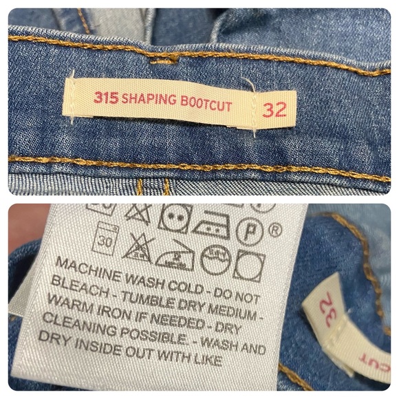 Levi’s 315 Shaping Bootcut Denim Jeans Blue - Picture 5 of 16